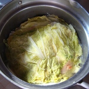 白菜と大根とハムの重ね煮